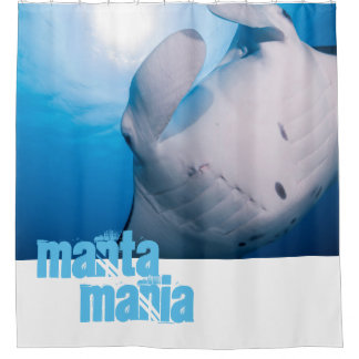 Manta ray shower curtain