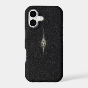 MANTA RAY STING RAY TEXTURED BLACK iPHONE 5 CASE