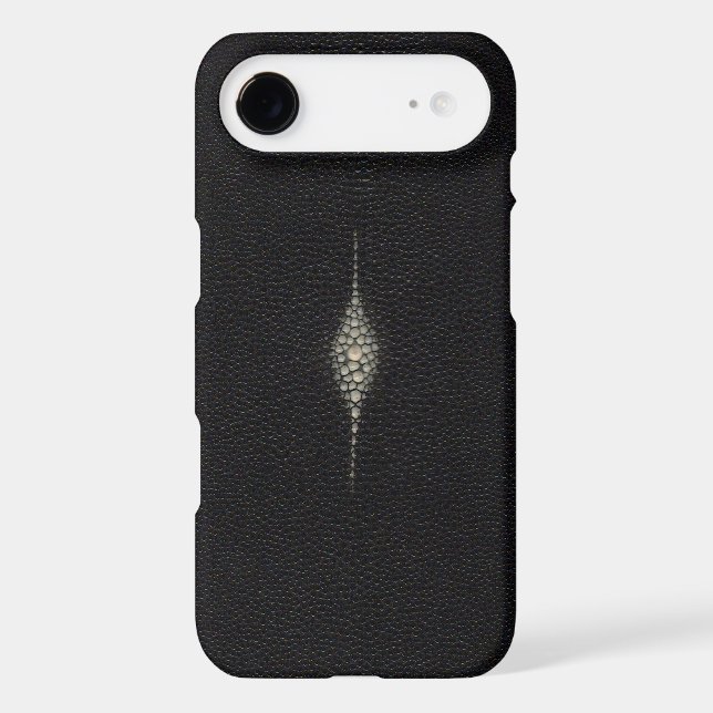 MANTA RAY STING RAY TEXTURED BLACK iPhone 6 case (Back)