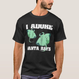 Manta Ray Stingray Fish Ocean Biologist Mantas Rag T-Shirt