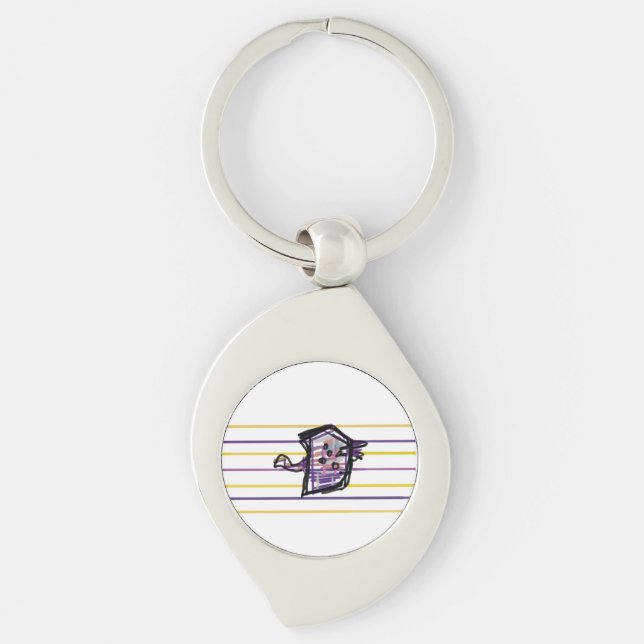 Manta ray summer joy key ring (Front)