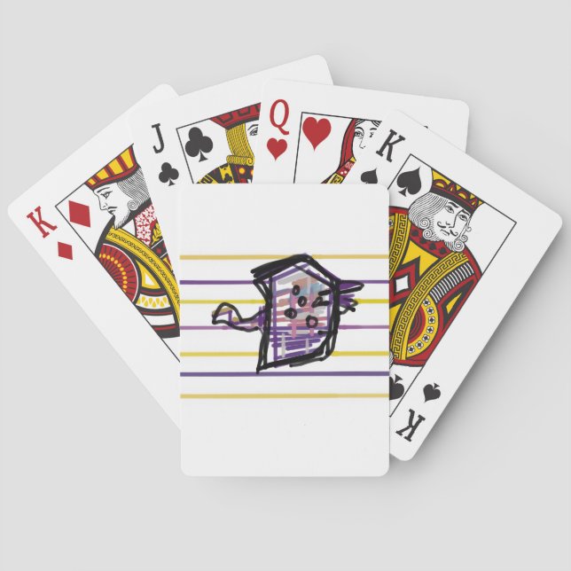Manta ray summer joy playing cards (Back)