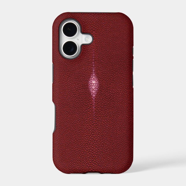 MANTA RAY TEXTURED RUBY RED iPHONE 5 CASE (Back)