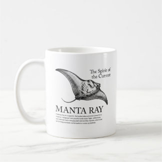 Manta Ray - The Spirit of the Current Vintage Coffee Mug