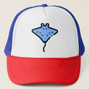 Manta ray trucker hat