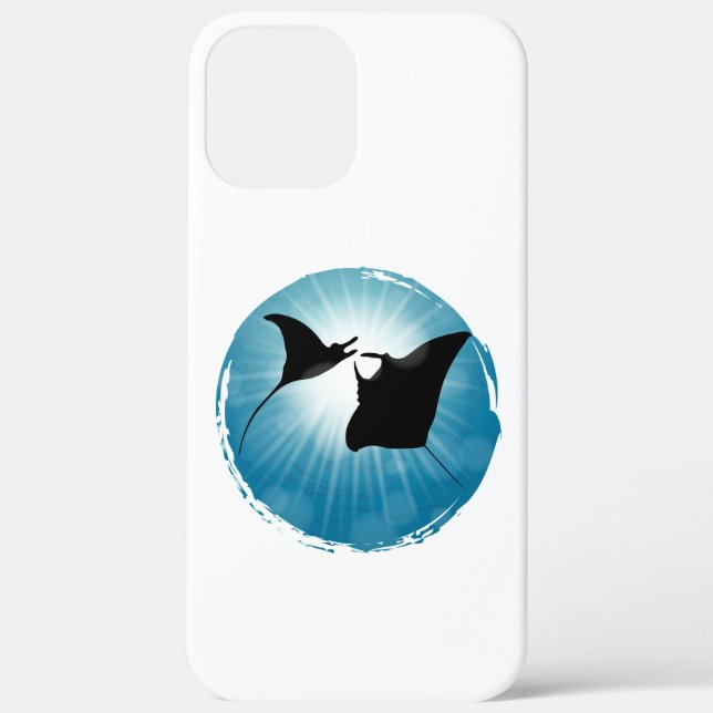 Manta Ray Underwater Aquatic Life Case-Mate iPhone Case (Back)