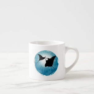 Manta Ray Underwater Aquatic Life Espresso Cup