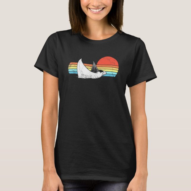 Manta Ray Vintage Sunset T-Shirt (Front)
