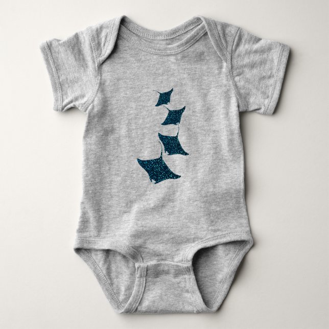 Manta Rays Baby Bodysuit (Front)
