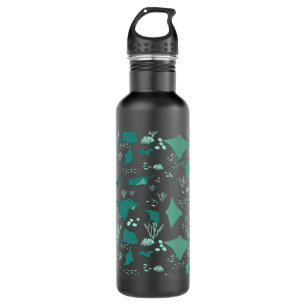 Manta Rays Underwater Scuba Diving Themed 710 Ml Water Bottle