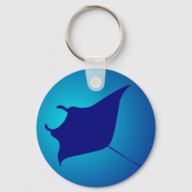 Manta Rochen ray Key Ring (Front)