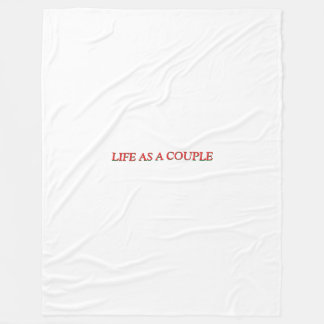 "Manta Vida En Pareja Amor Romántico Hogar Fleece Blanket