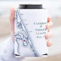 Manteo NC Outer Banks Map Elegant Wedding Favour