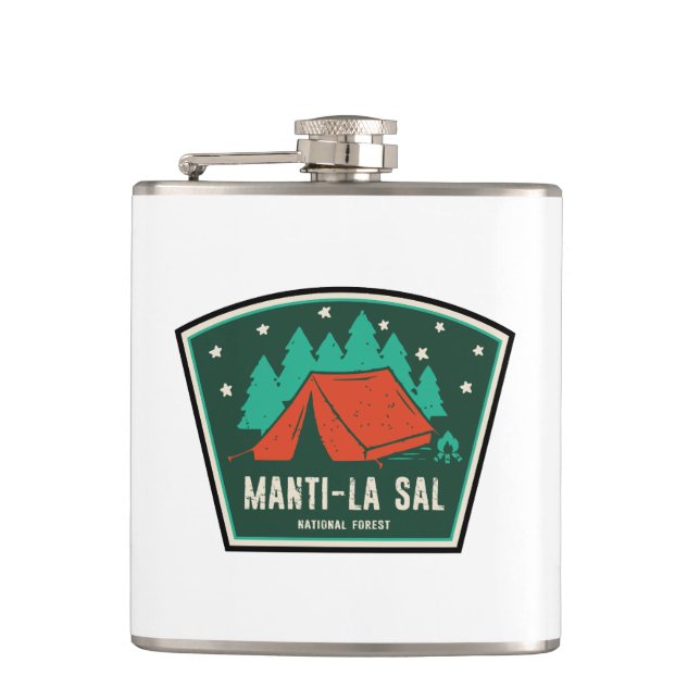 Manti-La Sal National Forest Camping Hip Flask (Front)