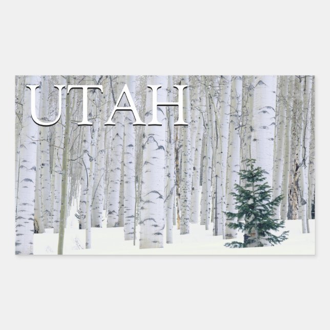 Manti-LaSal National Forest, Utah Rectangular Sticker (Front)