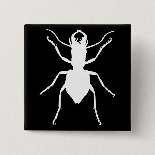 Manticora tuberculata 15 cm square badge