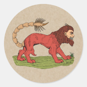 Manticore Classic Round Sticker