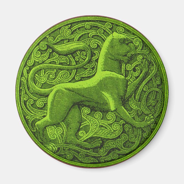 manticore in green magnet (Front)