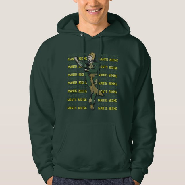 Mantis Boxing Wang Lang Green Hoodie (Front)