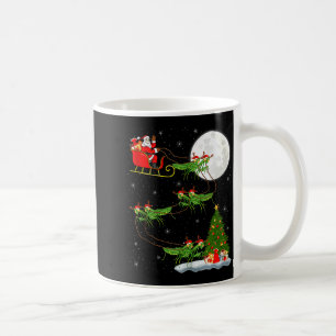 Mantis Insect Santa Sleigh Flying Funny Magical Ch Coffee Mug