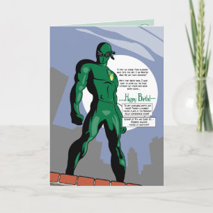 Mantis Man Birthday Card