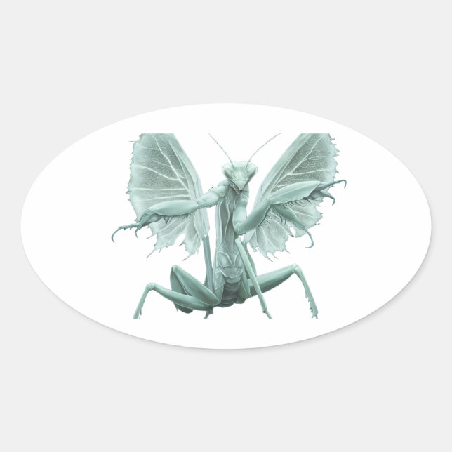 MANTIS OVAL STICKER (Front)