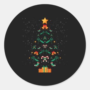 Mantis Praying Mantis Insect Christmas Tree Xmas L Classic Round Sticker