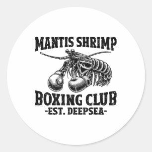Mantis Shrimp Boxing Pea Mantis Shrimp Classic Round Sticker
