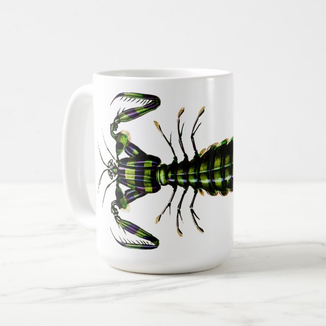 Mantis Shrimp - Vintage Design Coffee Mug (Front Left)