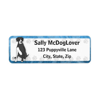 Mantle Great Dane Return Address Label