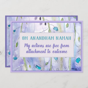 Mantra and Affirmation Meditation Card