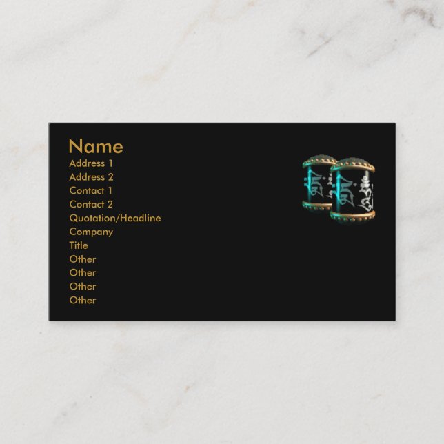Mantra Business Card (Front)