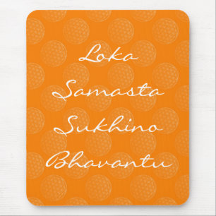 Mantra für den Weltfrieden flower of life Mouse Pad