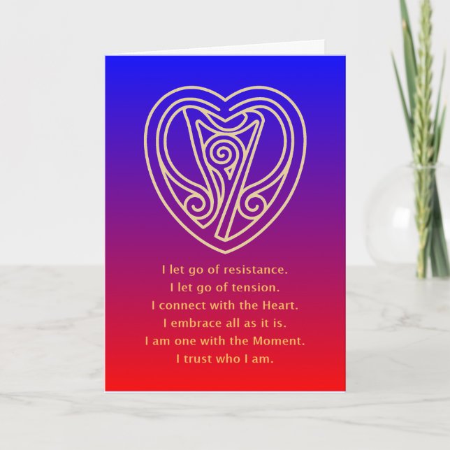 MANTRA OF THE MOMENT - GREETING CARD (Front)