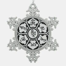 Mantra Snow Flake Ornament