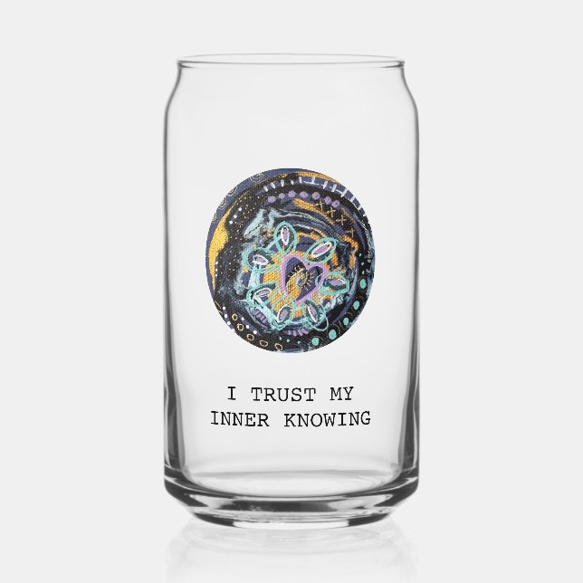 Mantra with Prayer Portal - inner knowing Can Glass (Back)