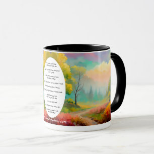 Mantras for Healing coffee landscape soft colors Mug