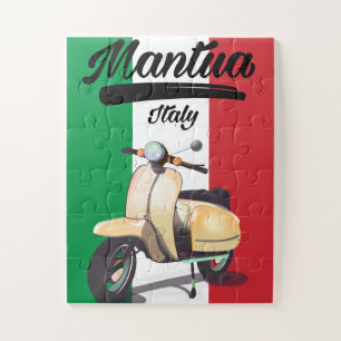 Mantua Italy travel poster Jigsaw Puzzle