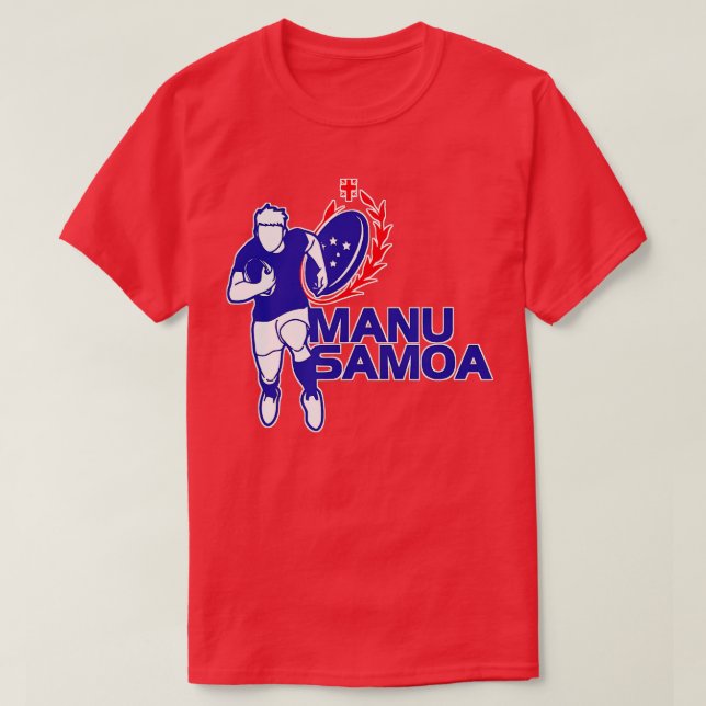 Manu Samoa Rugby eam  T-Shirt (Design Front)