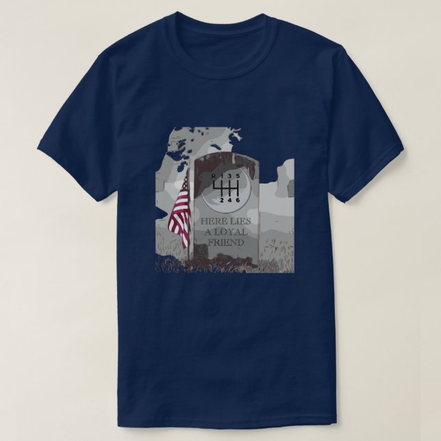 MANUAL 2-Sided Tombstone T-Shirt (Design Front)