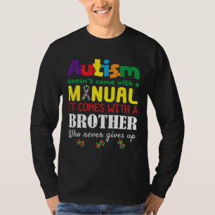 Manual Brother Puzzle Special Autism Awareness T-Shirt