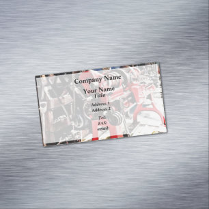 Manual Lathe Circa 1880s Magnetic Business Card