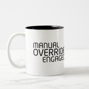 Manual Override System Fuel High-Contrast  Two-Tone Coffee Mug
