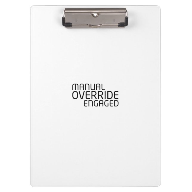 Manual Oversight Tactical Clipboard (Front)