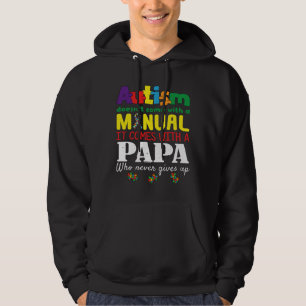 Manual Papa Puzzle Special Autism Awareness Hoodie