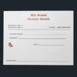 Manual Prescription Pad (Large - Light Grey)<br><div class="desc">Create a customised 11" x 8.5" manual prescription pad for your clinic or office using our prescription pad template. Click the Customise It tab to add your name,  clinic,  address and telephone number.</div>