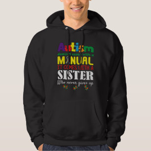 Manual Sister Puzzle Special Autism Awareness Hoodie