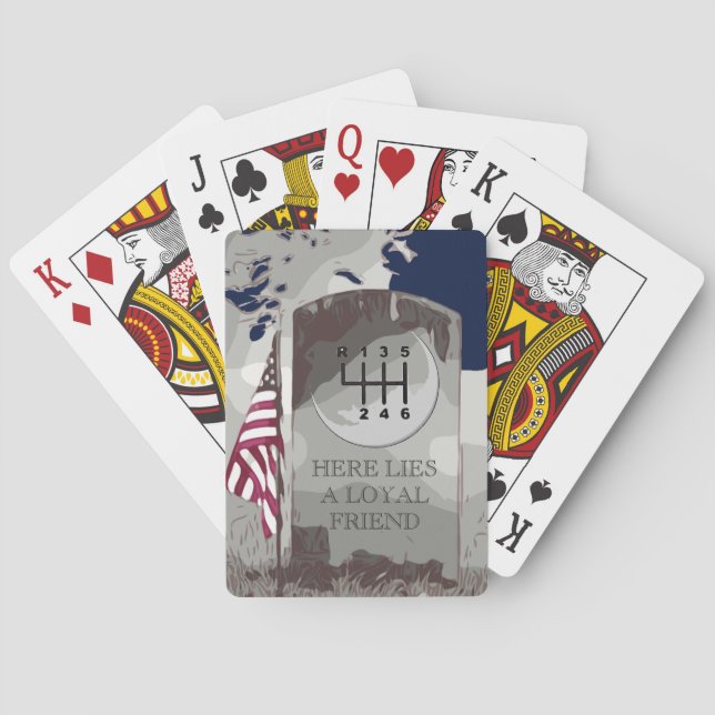 MANUAL Tombstone Playing Cards (Back)