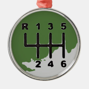 MANUAL Transmission - COLORS Metal Ornament