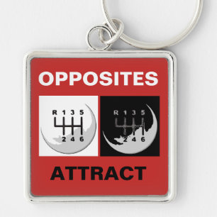 MANUAL Transmission - OPPOSITES ATTRACT Key Ring